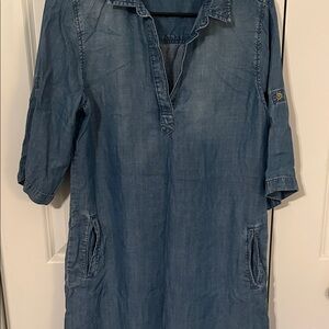 Cloth & Stone Indigo Long Sleeve Dress